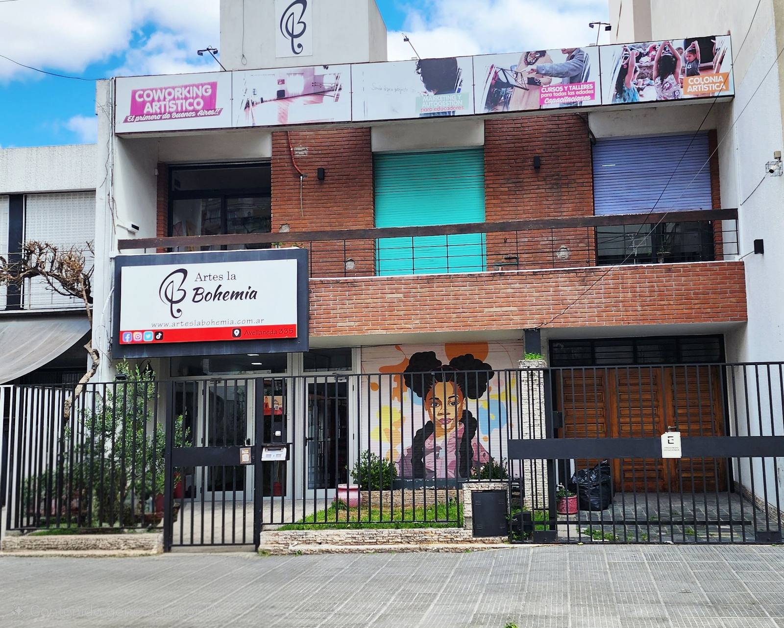 Fachada de Artes La Bohemia